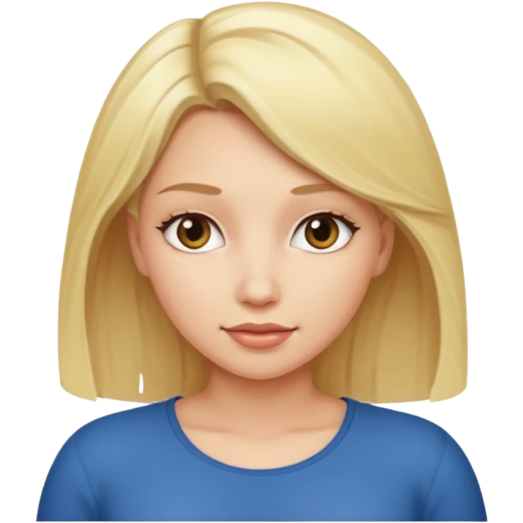 Blonde hair naked with big butt emoji