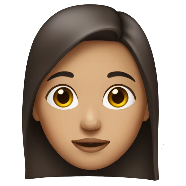girl with dark brown hair emoji