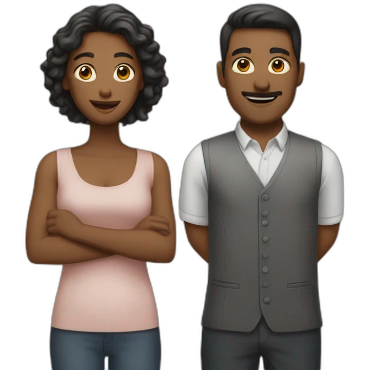 two men one women emoji