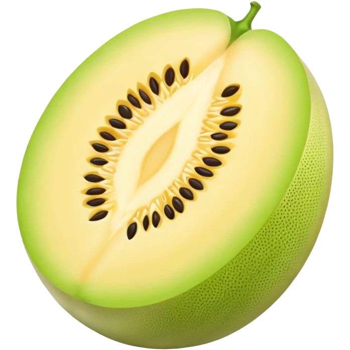 honeydew whole yellow melon oval shape emoji