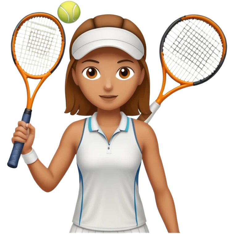 a female tennis player emoji