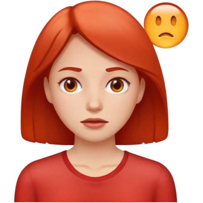 woman feeling very hot, sweating with face redish emoji