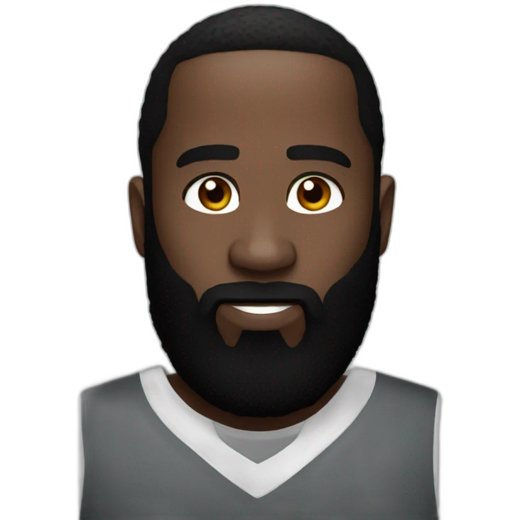 James Harden white emoji