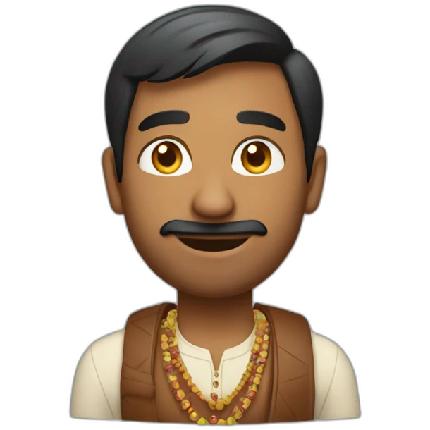 Indian guy with apple vission pro emoji