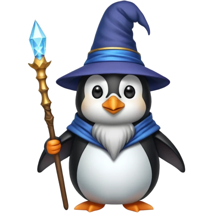 Penguin Wizard emoji