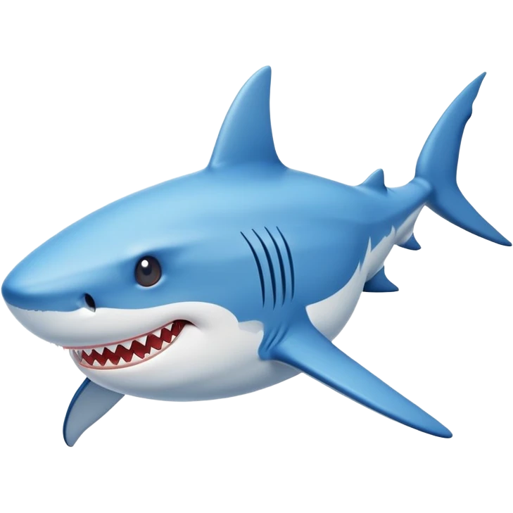A shark with blue Jordan’s  emoji