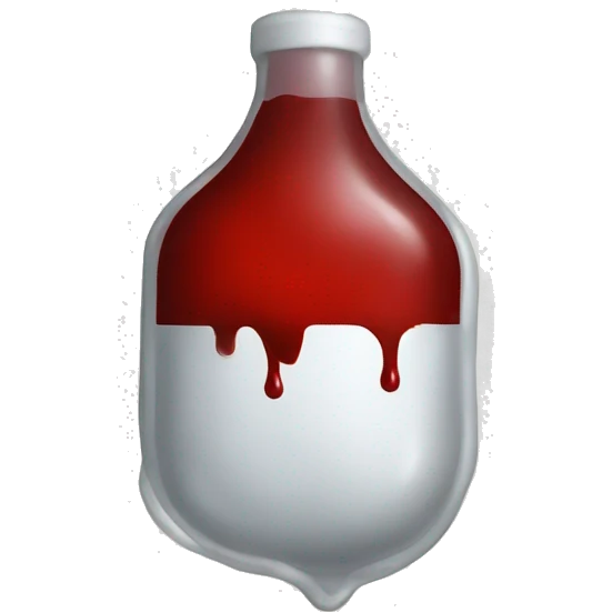 Blood bag emoji