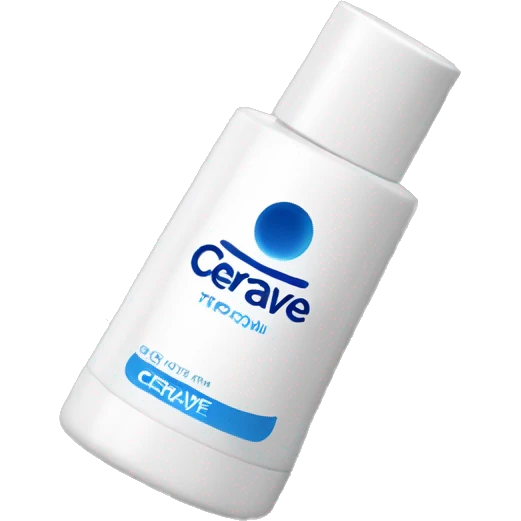 eye cream bottle with label cerave style  emoji