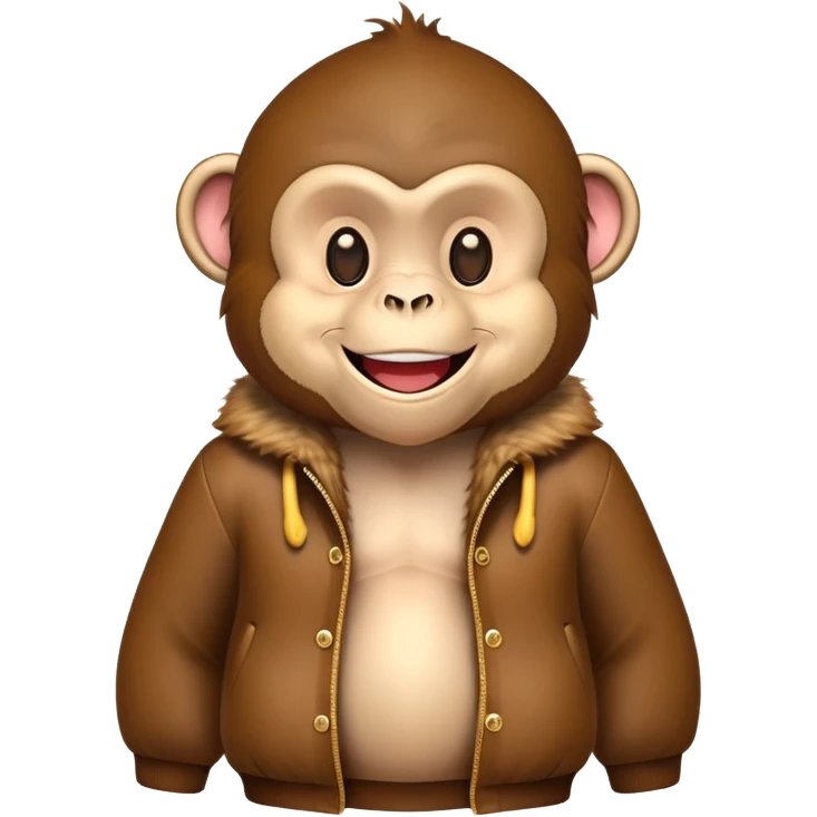 Monkey with funny clothes emoji