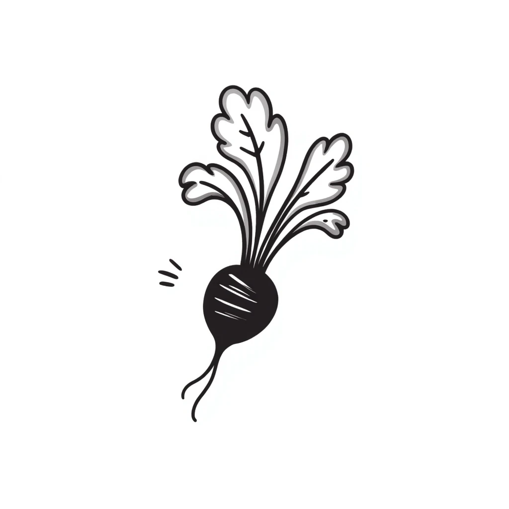 beetroot, hand drawn, sketchy, notion style emoji
