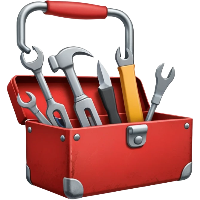 red toolkit labeled “ENGL 1001” emoji