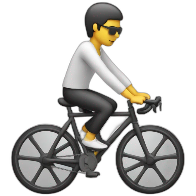 person coding on bicycle emoji