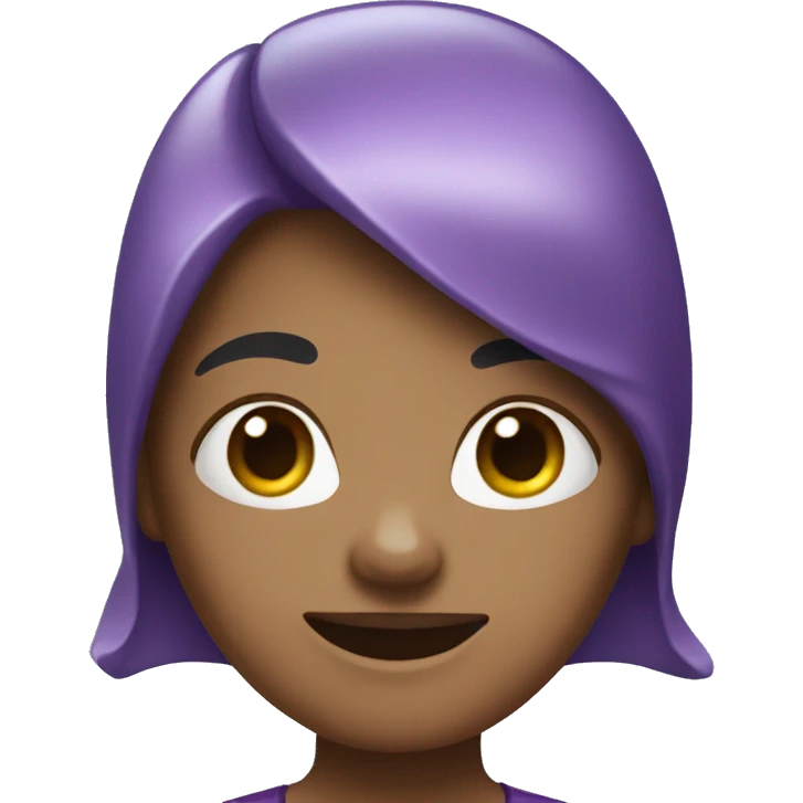 Purple shark female emoji