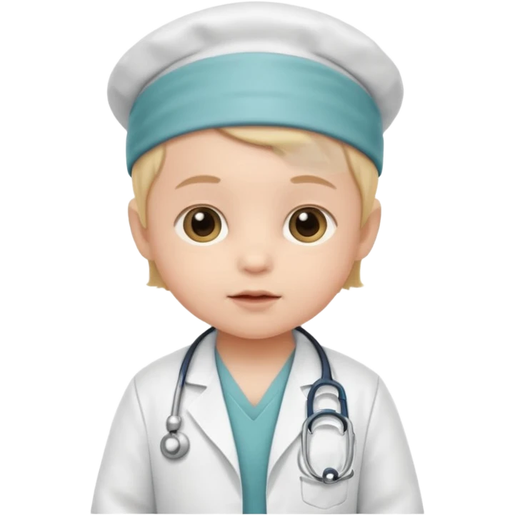 baby dressed as a doctor emoji