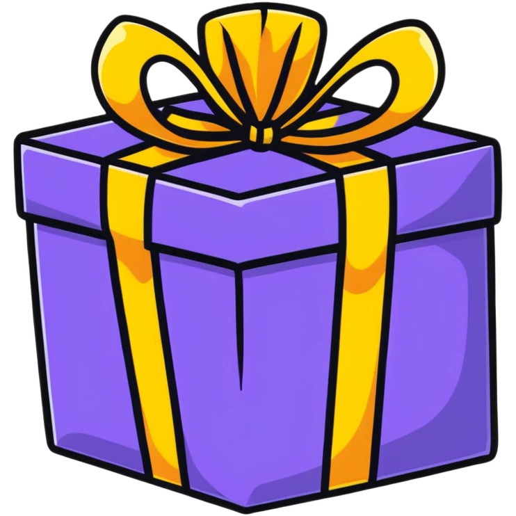 colorful wrapped gift emoji