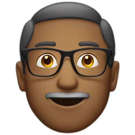 Man glasses emoji