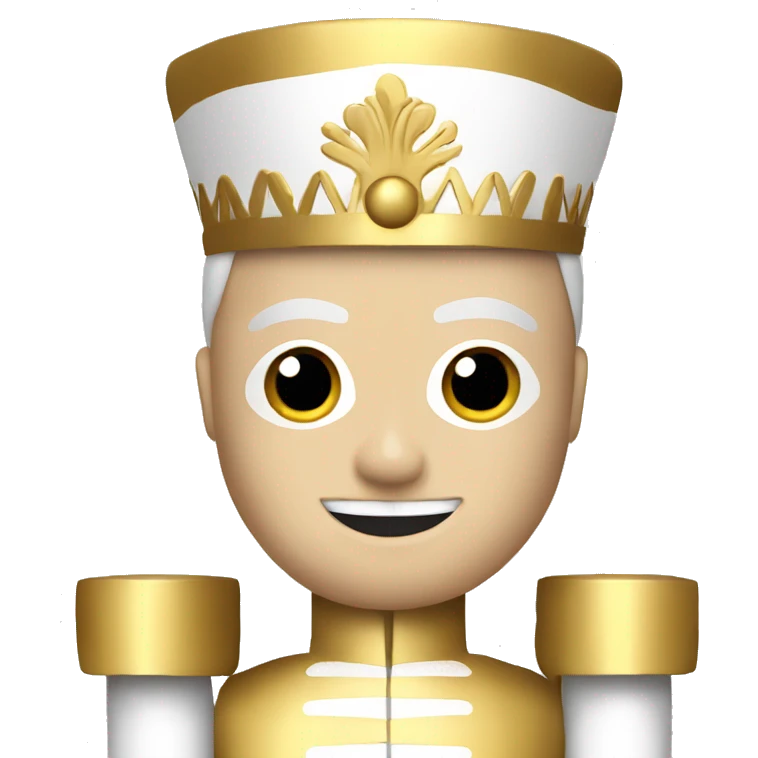 Nutcracker white and gold emoji