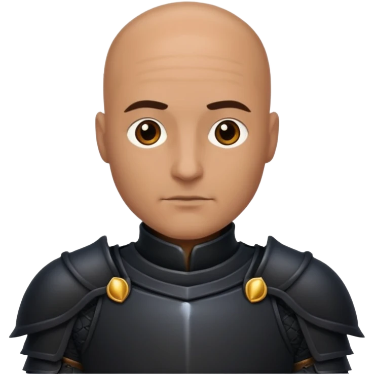 dark bald knight emoji