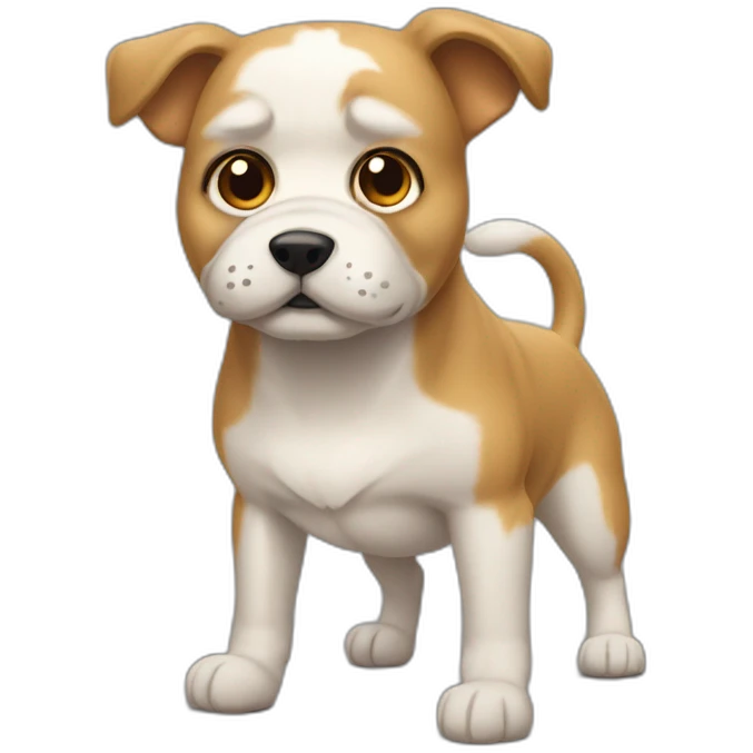 Chien qui fait de la muscu emoji
