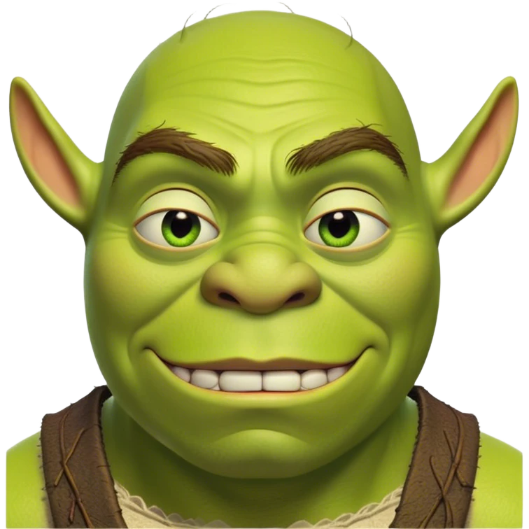Very Thin Shrek fullbody emoji