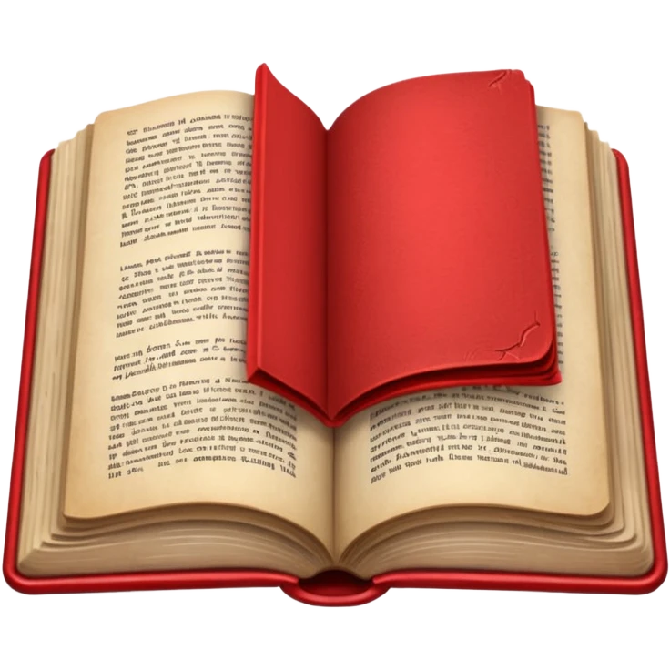 open book with completely red pages emoji