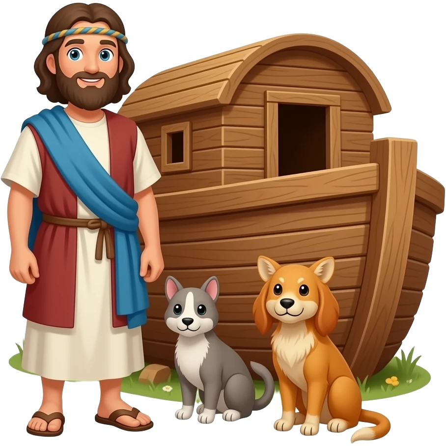 Noah and the Ark emoji