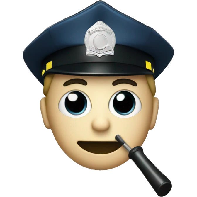 police with detective hat and magnifying glass emoji