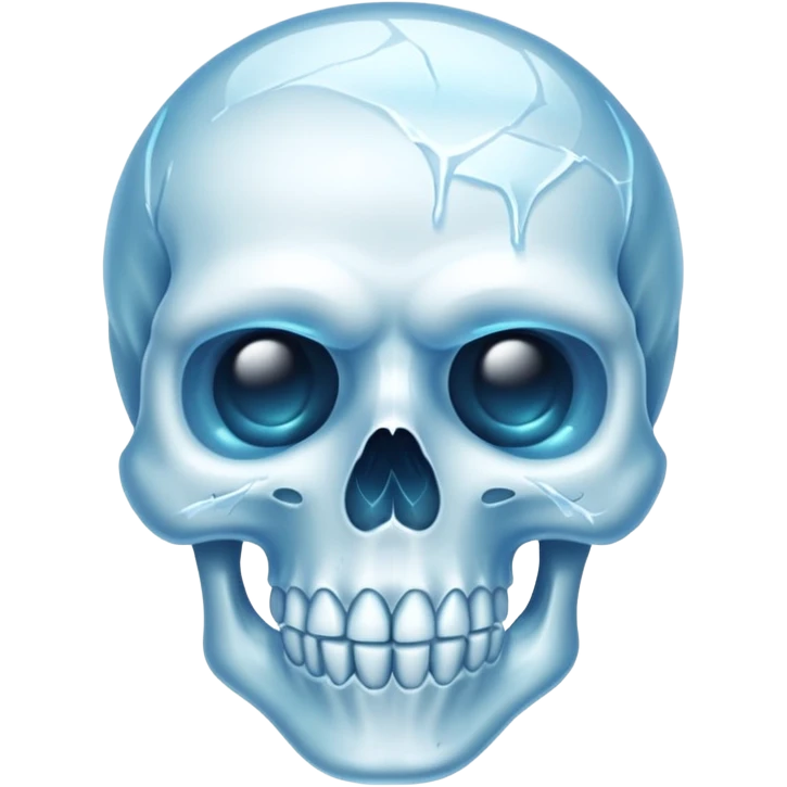 Tête de mort gelé 😳 emoji
