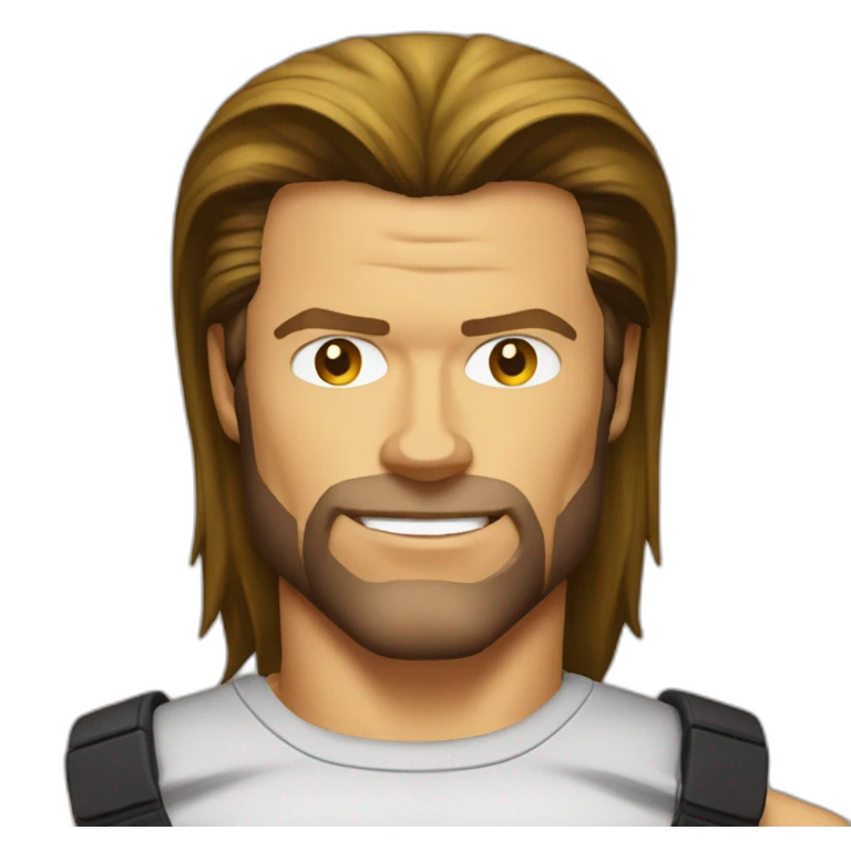 Brad Pitt as Wolverine emoji