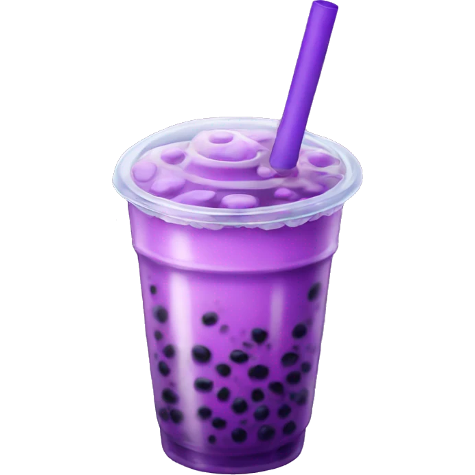 Purple bubble tea emoji