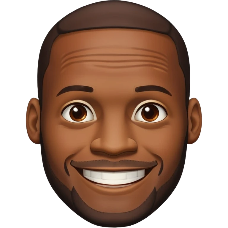 LeBron smiling creepily  emoji