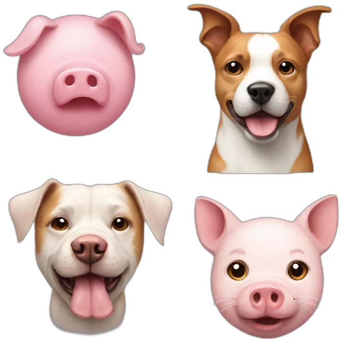 dog-with-a-cat-and-pigs emoji