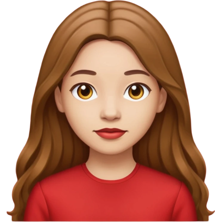 Wicked Witch of the East from the Wizard of Oz with long brown hair, light skin, red outfit emoji