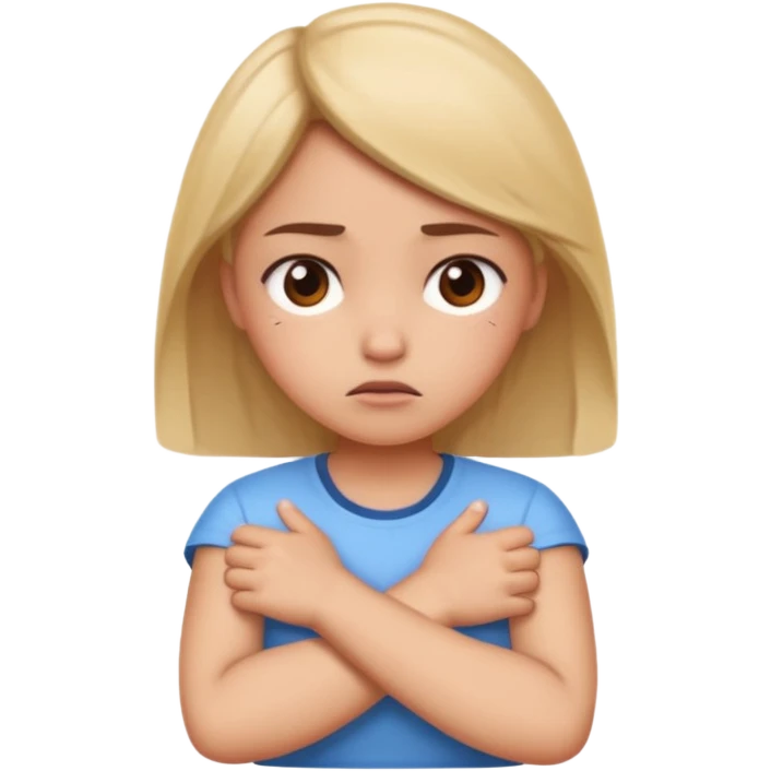 Confused, crossed arms, annoyed, adorable emoji