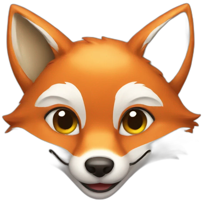Fox smile emoji