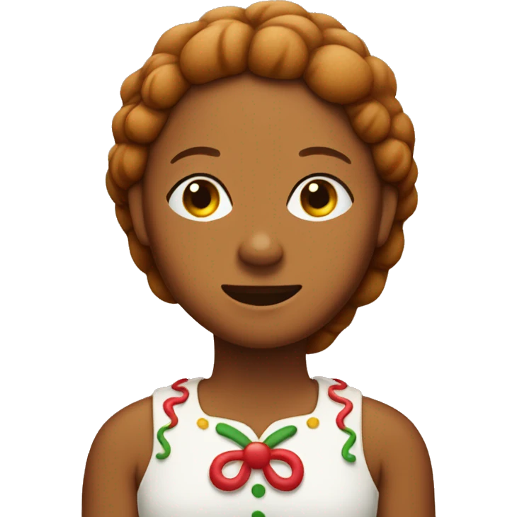gingerbread woman emoji