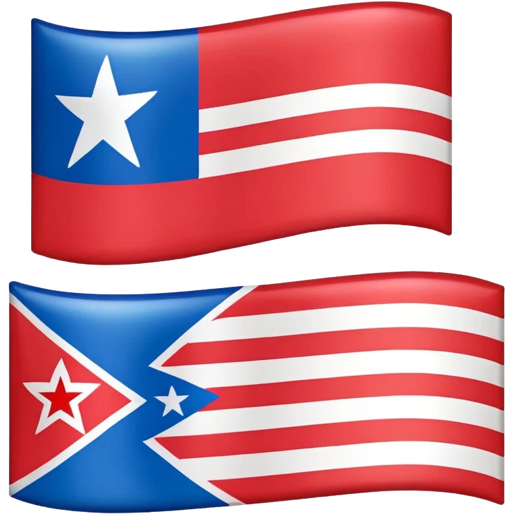 About a emoji flag combination with Puerto Rico + North Korea emoji flag combination flag hack as a flag emoji