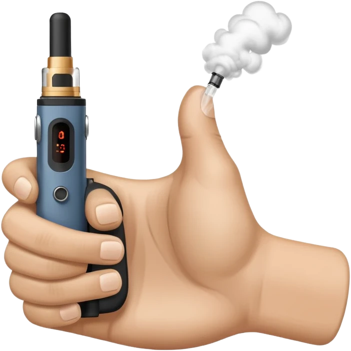Thumbs up with a vape emoji