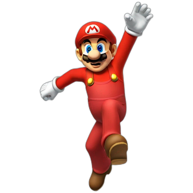 Mario jump emoji