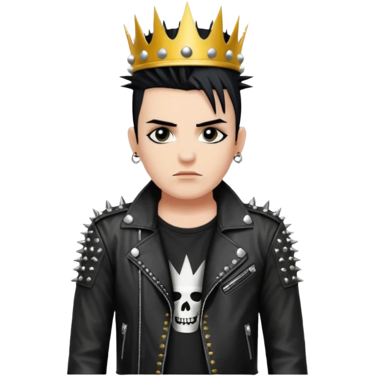 King punk with crown emoji