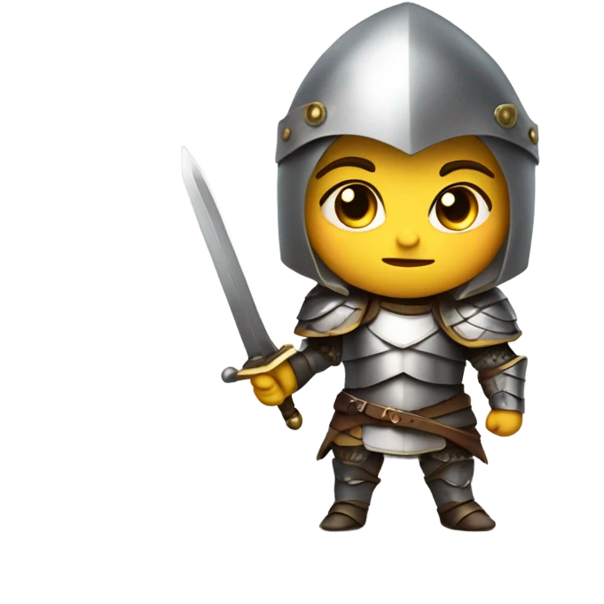 Chick as a warrior   emoji