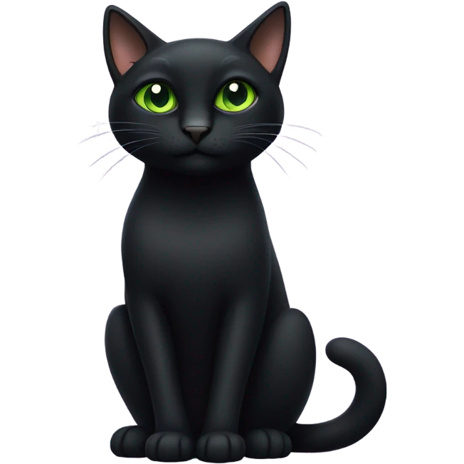 Cat black emoji
