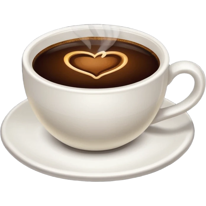 Coffee without Saucer. emoji