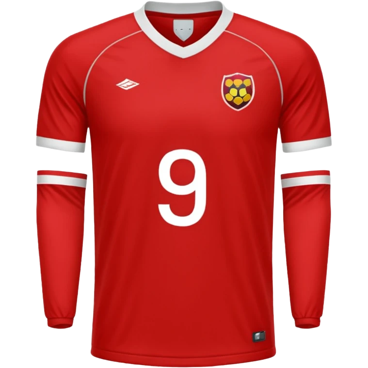 solid red plain soccer jersey emoji