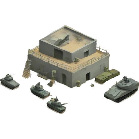 Military outpost emoji