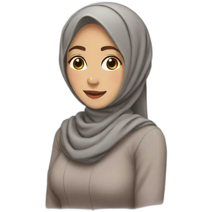 Woman with jilbab emoji