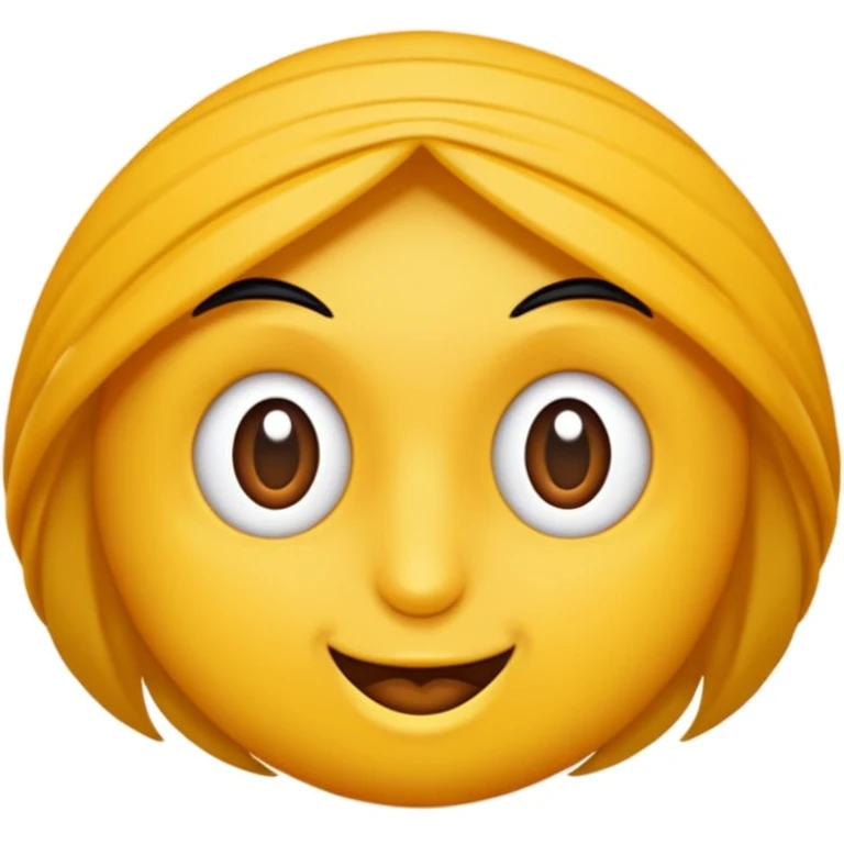 Esmer uzun dalgalı saçlı kız emoji