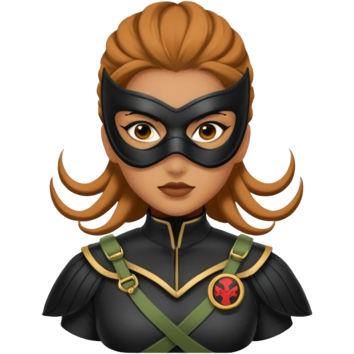 masked female character with Hydra uniform emoji