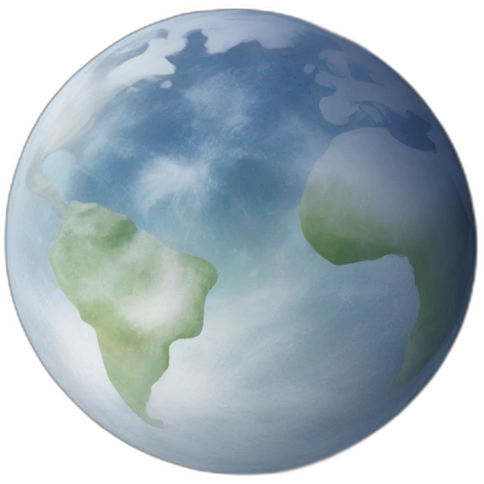 the earth surrounding the moon emoji