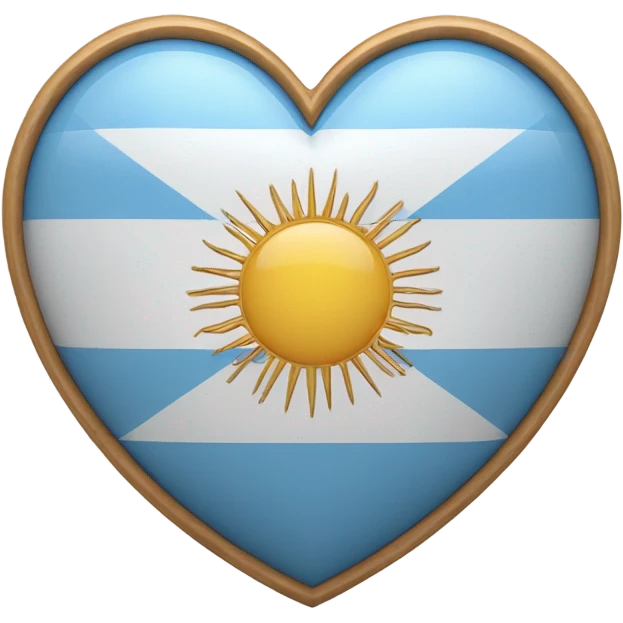 Argentine heart emoji